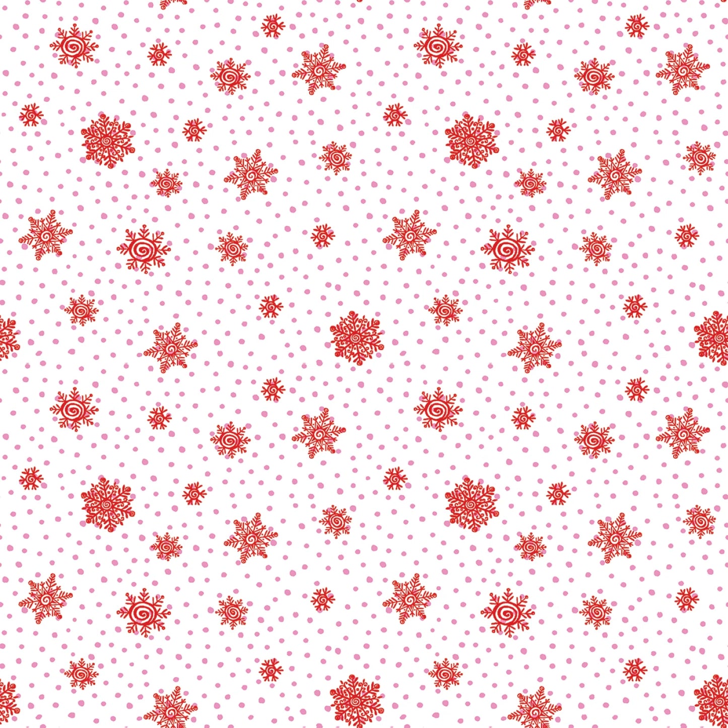 Playful Flakes Red/White