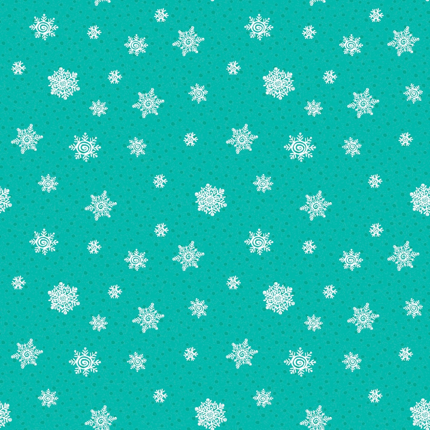 Playful Flakes Turquoise