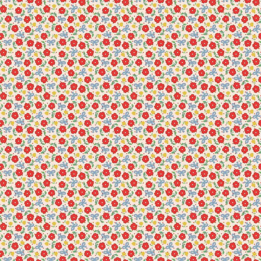 Hey Darlin Red - Bluebells and Buttercups by Poppie Cotton