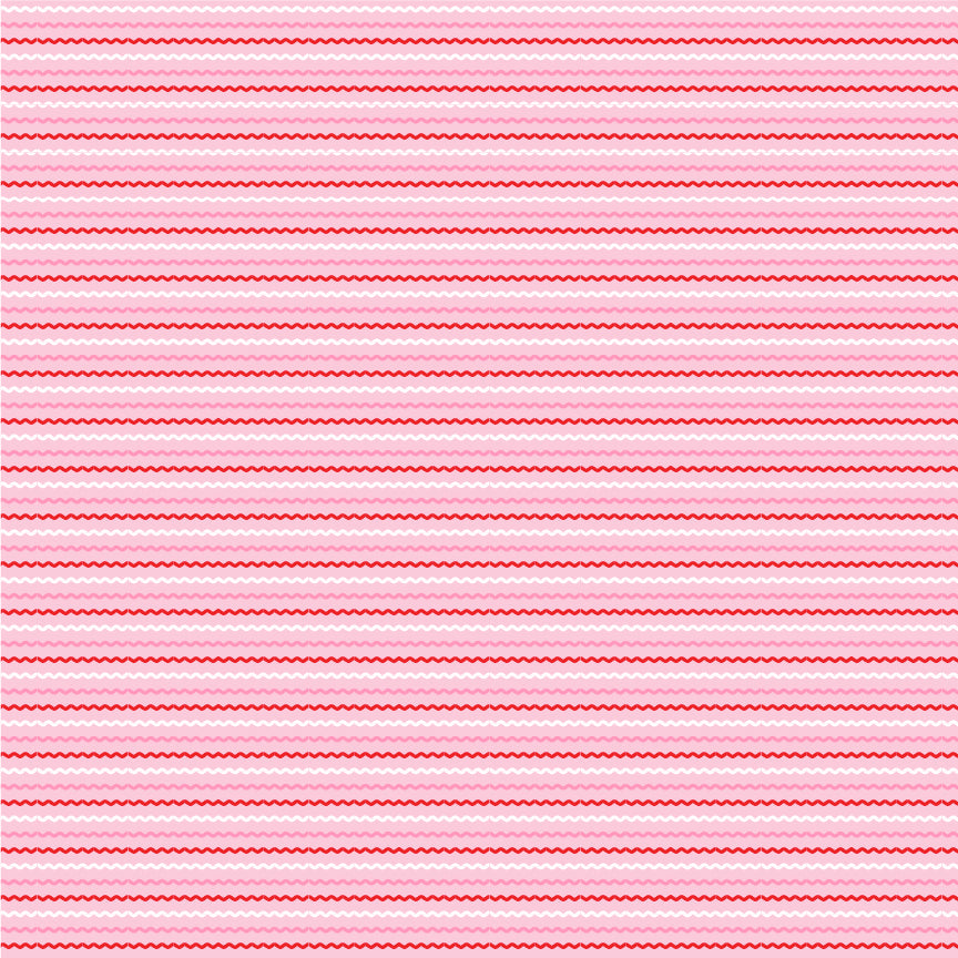 Smitten Chicken Ric Rac Pink by Poppy Cotton