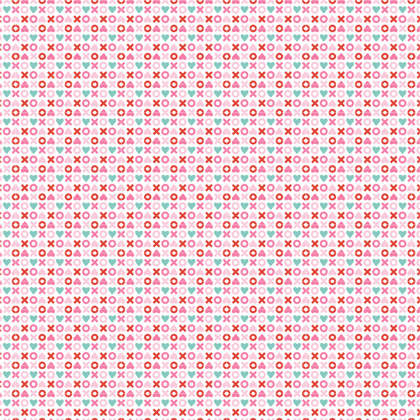 Smitten Chicken XOXO White by Poppy Cotton