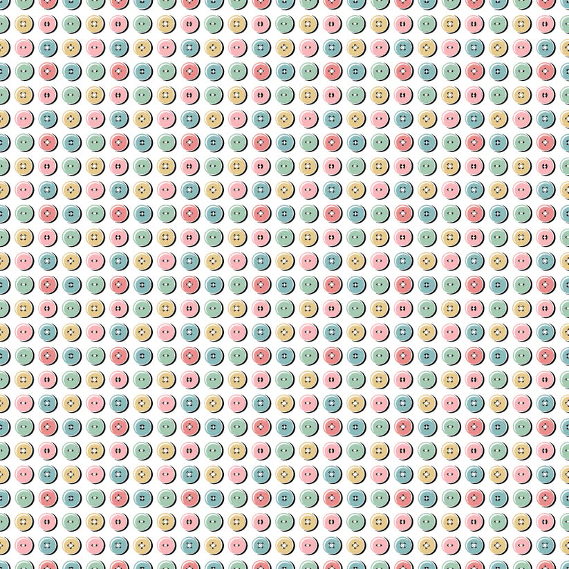 Poppie Cotton Button Collection White