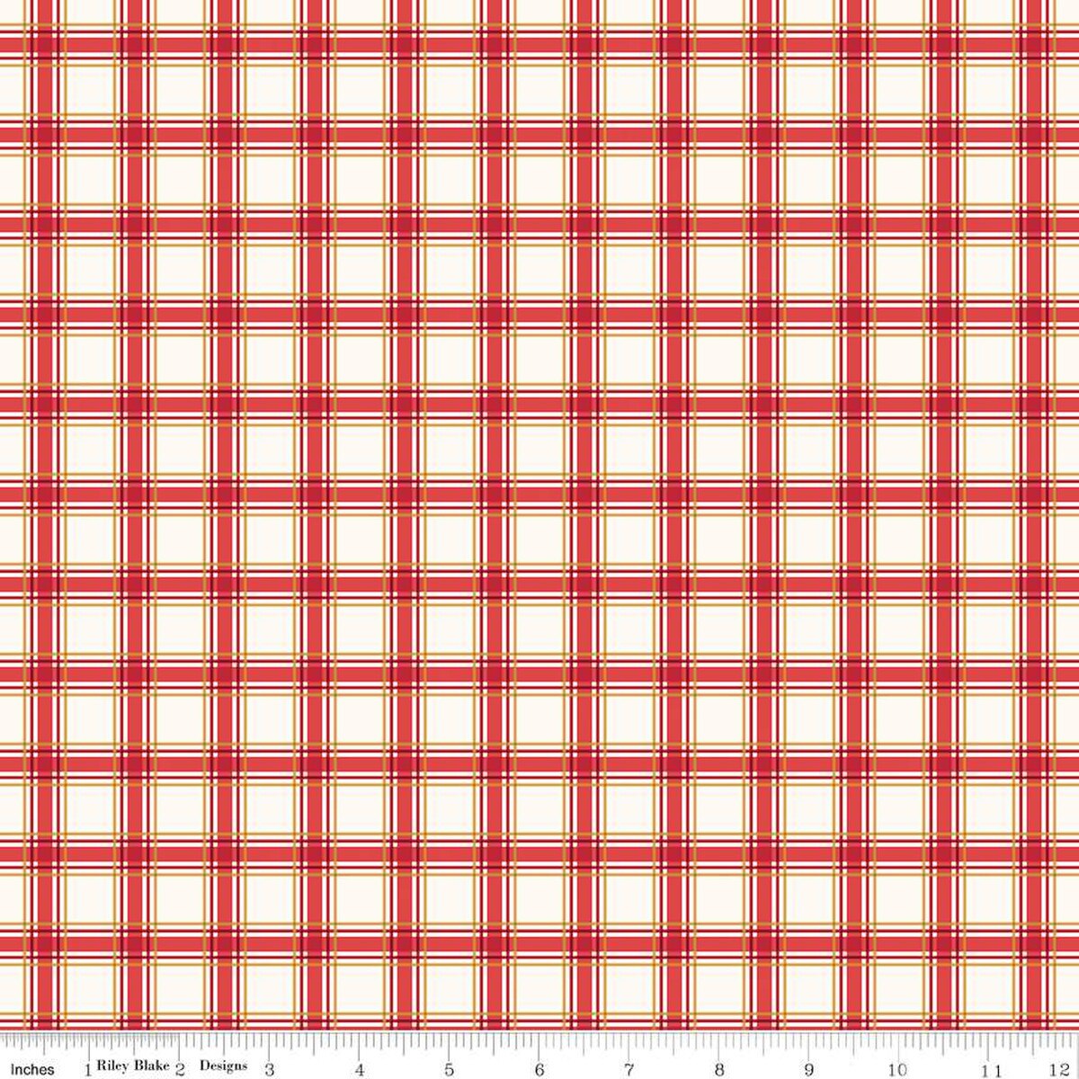 More Christmas Wishes Plaid White