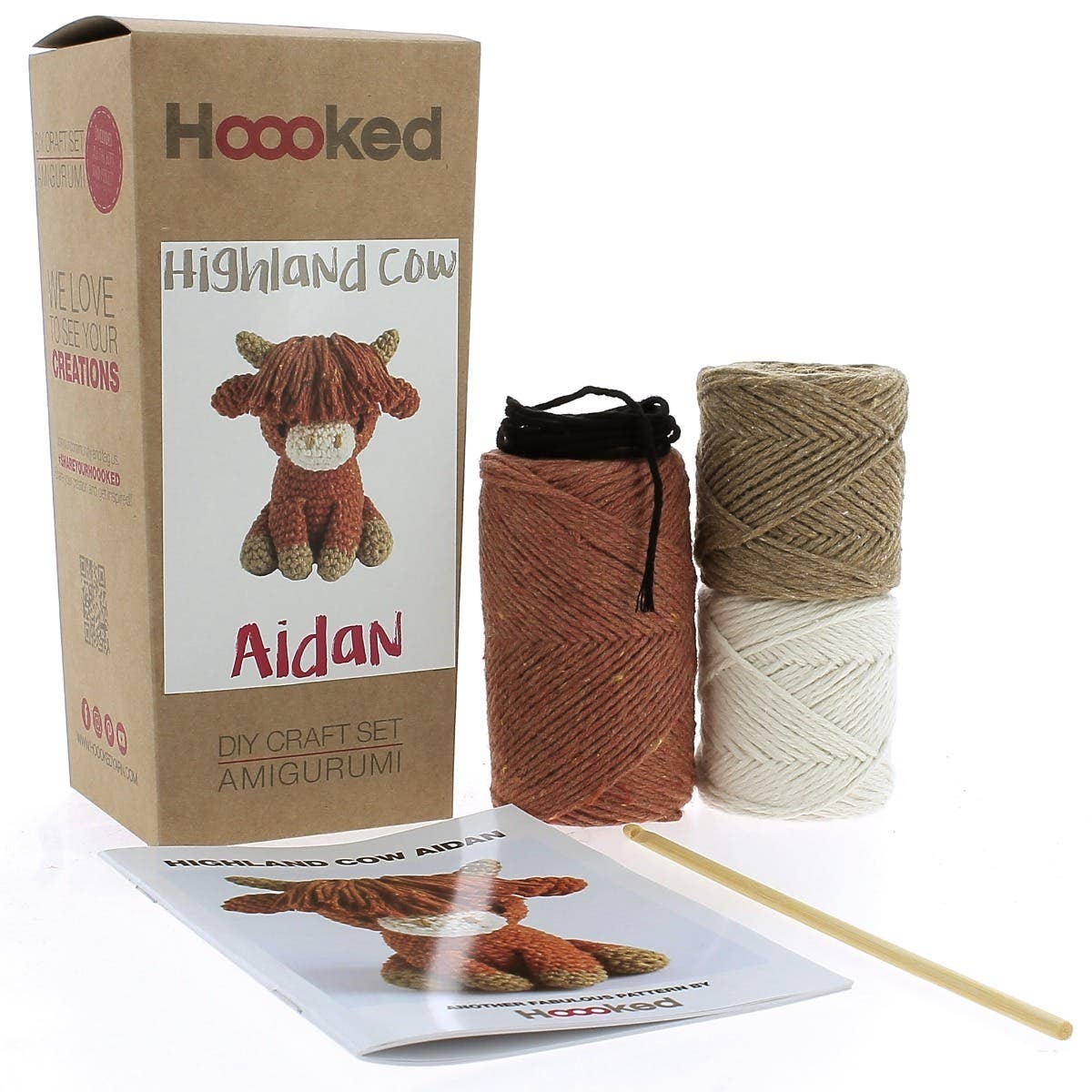 DIY Crochet Kit Highland Cow Aidan