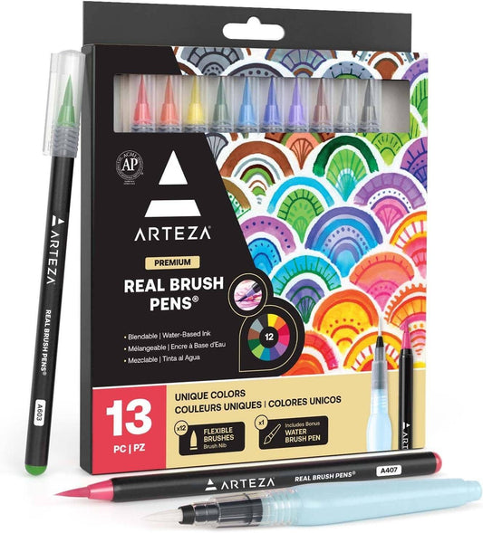 Arteza® Real Brush Pens® Set, 13 pc.