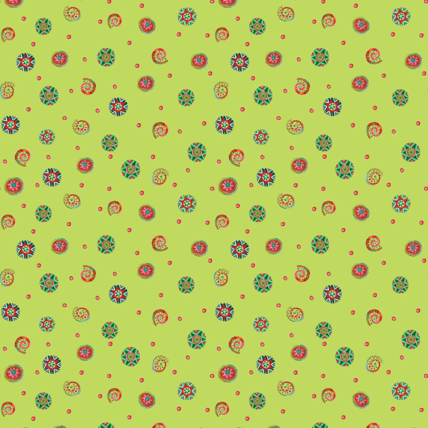 Snow Joy Playful Swirls Lime