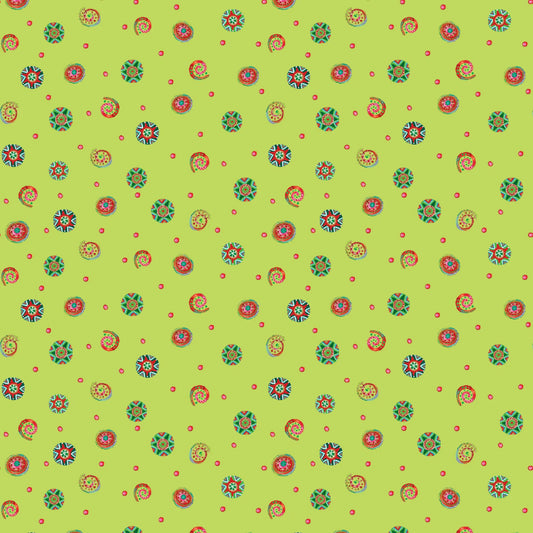 Snow Joy Playful Swirls Lime