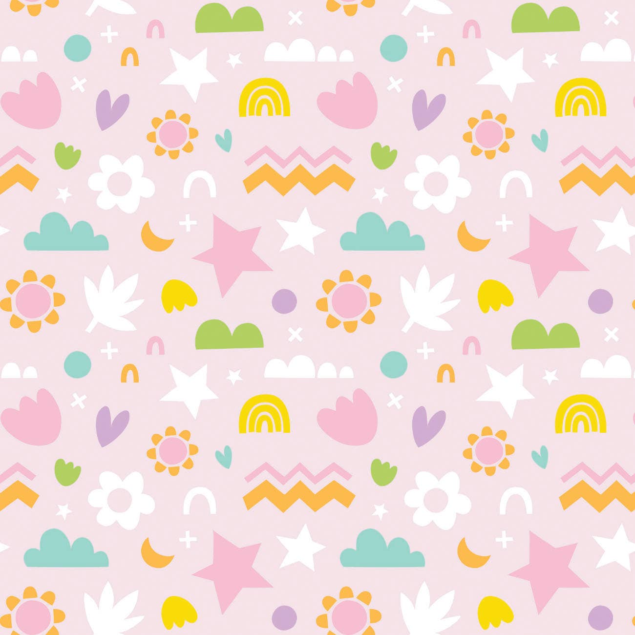 Happy Shapes Flannel