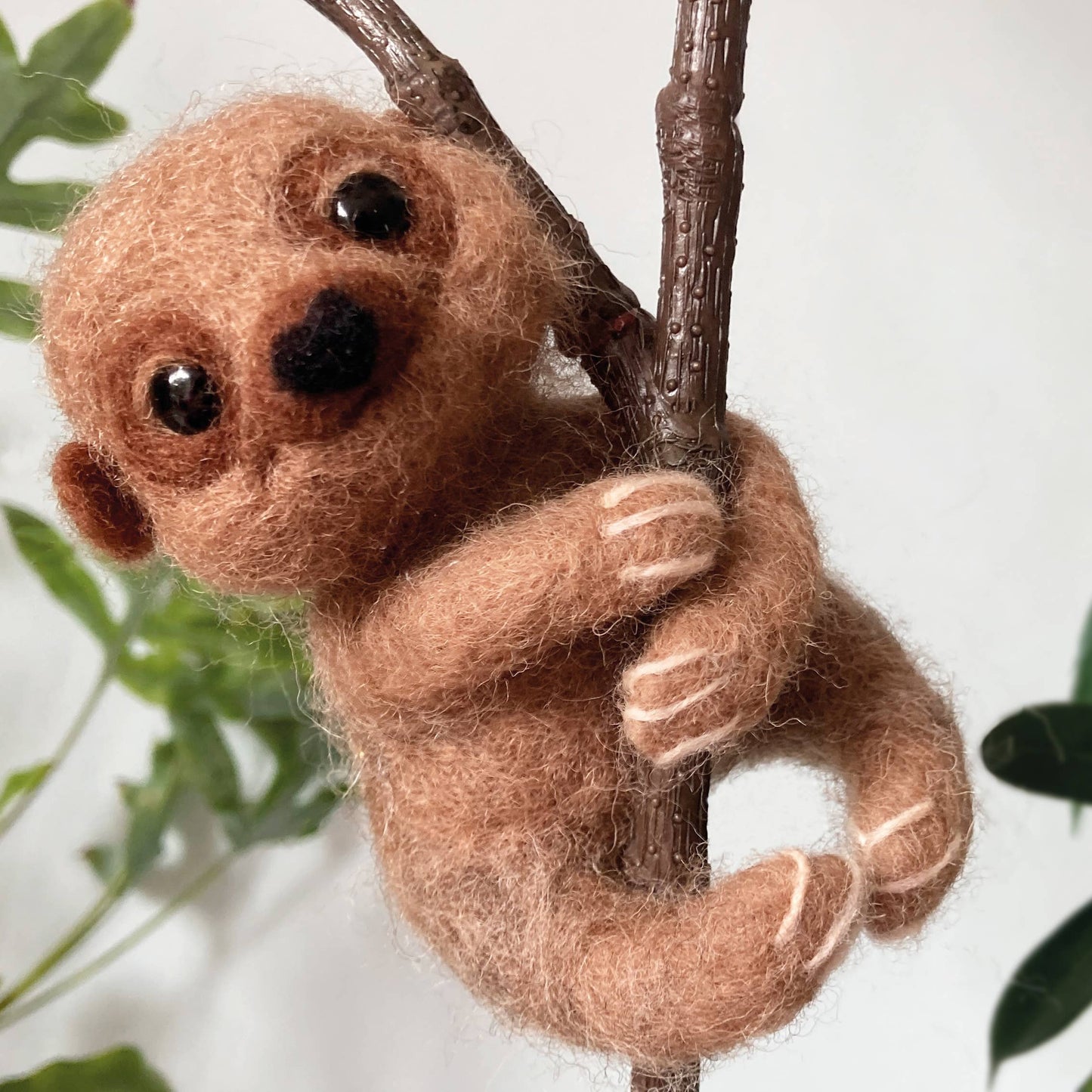Needle Felting Kit, Baby Sloth