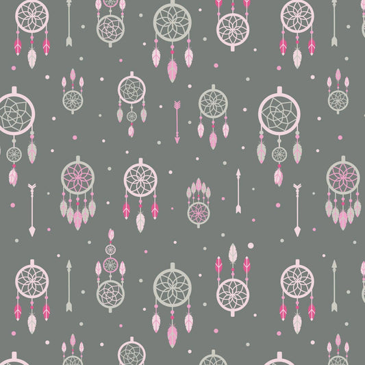 Dreamcatchers-Grey- Flannel
