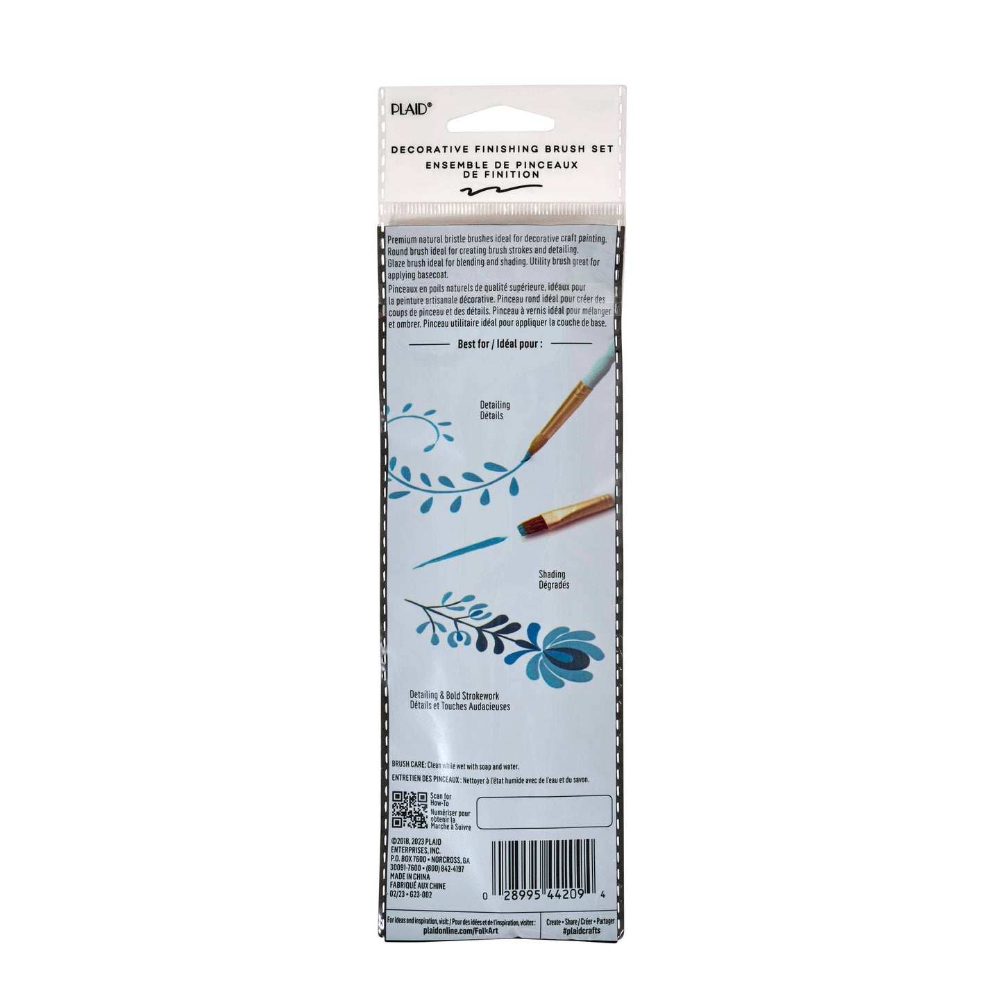 FolkArt Decorative Finishing Brush Set 5 Piece