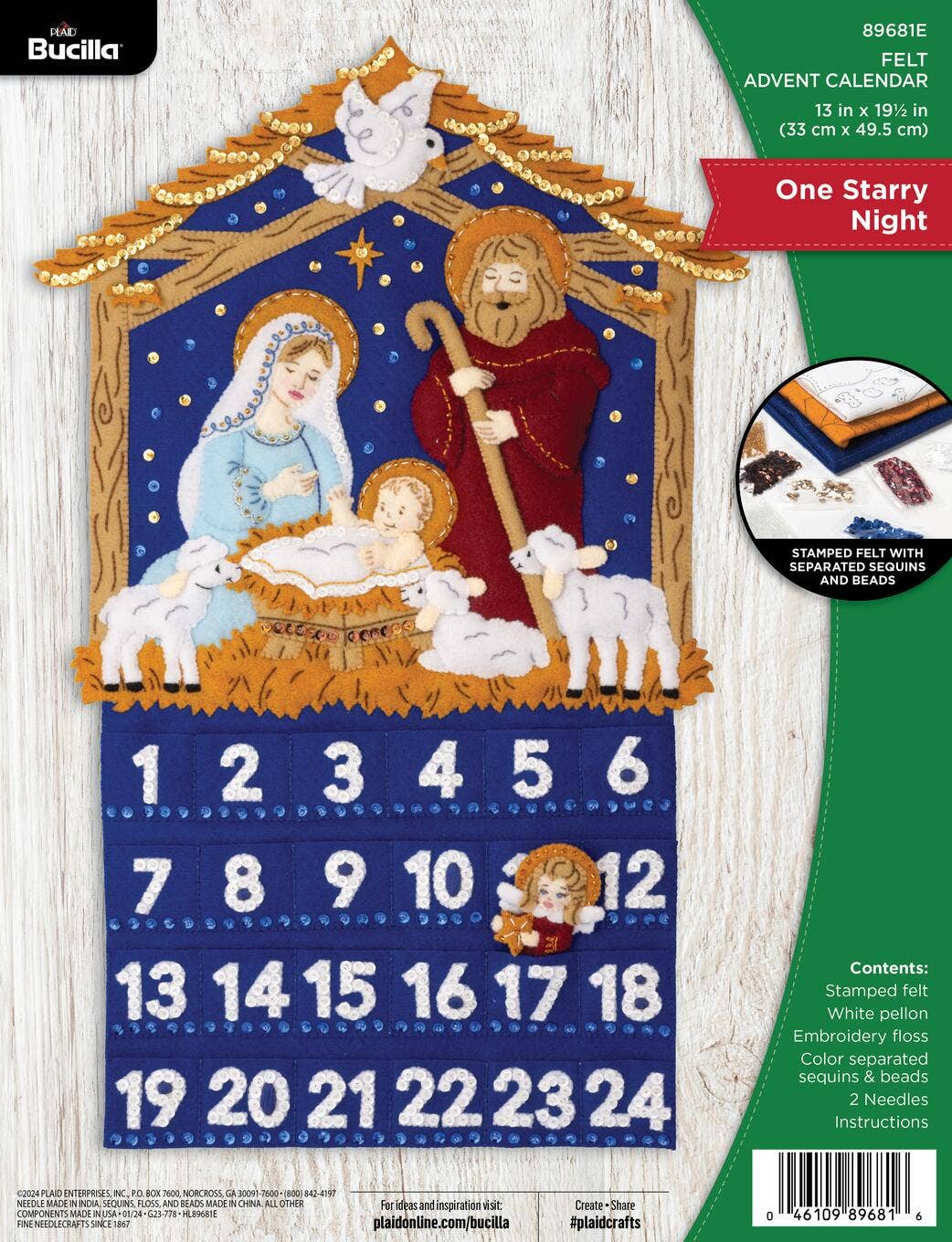 Bucilla ® Seasonal Felt Home Decor Kit - Advent Calendar