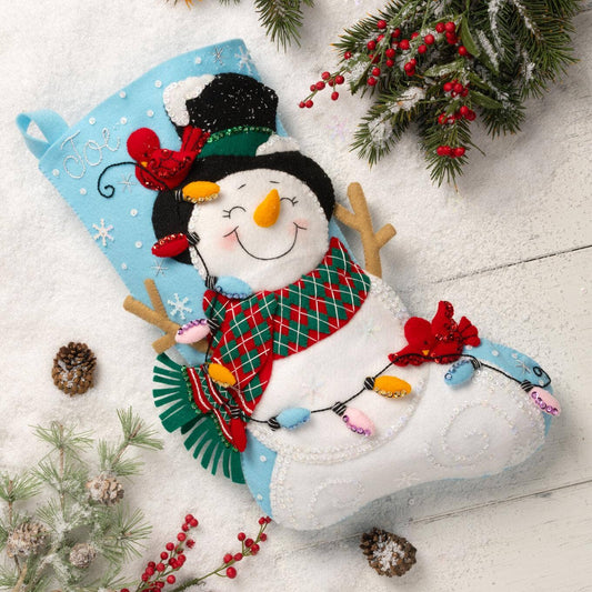 Bucilla® Frosty and Bright Stocking - Seasonal Felt Kits