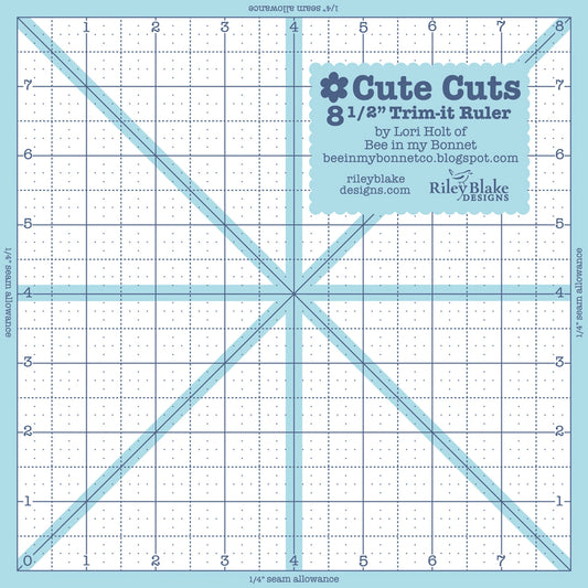 Lori Holt Trim It Ruler Square 8-1/2in x 8-1/2in