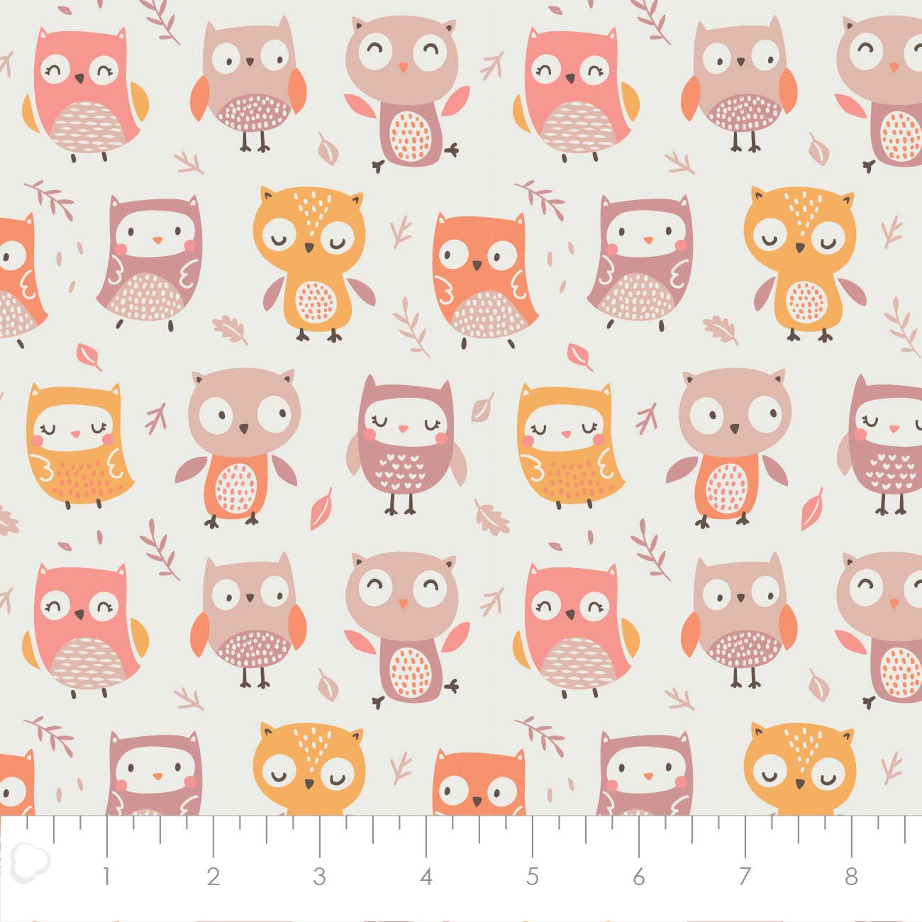 Owl Friends-Cream Flannel