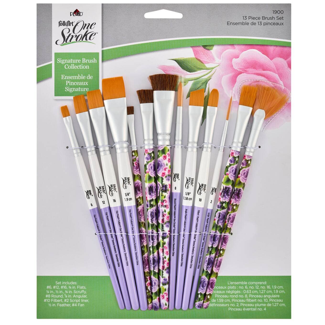 FolkArt One Stroke Brush Set Signature Set 13 Piece