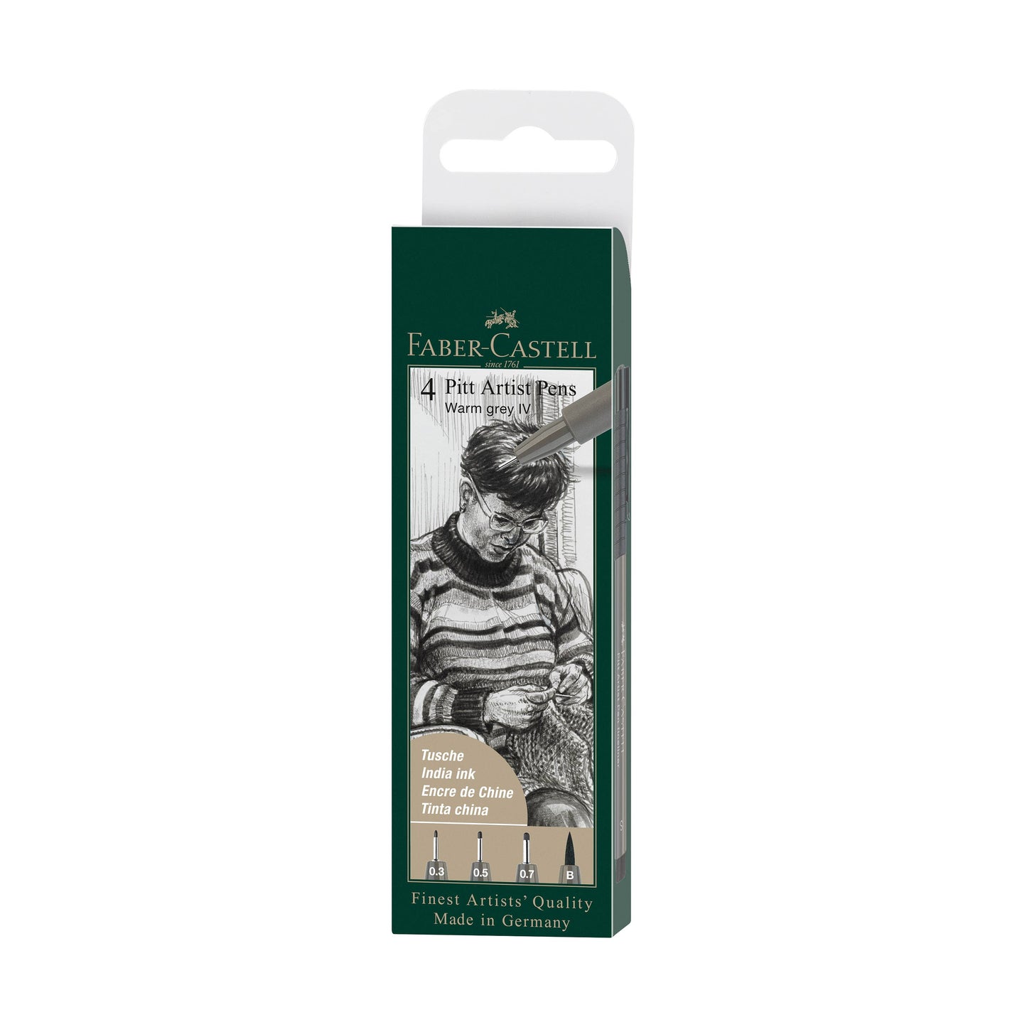 Pitt Artist Pen, #273 Warm Grey IV (S, F, M, B)