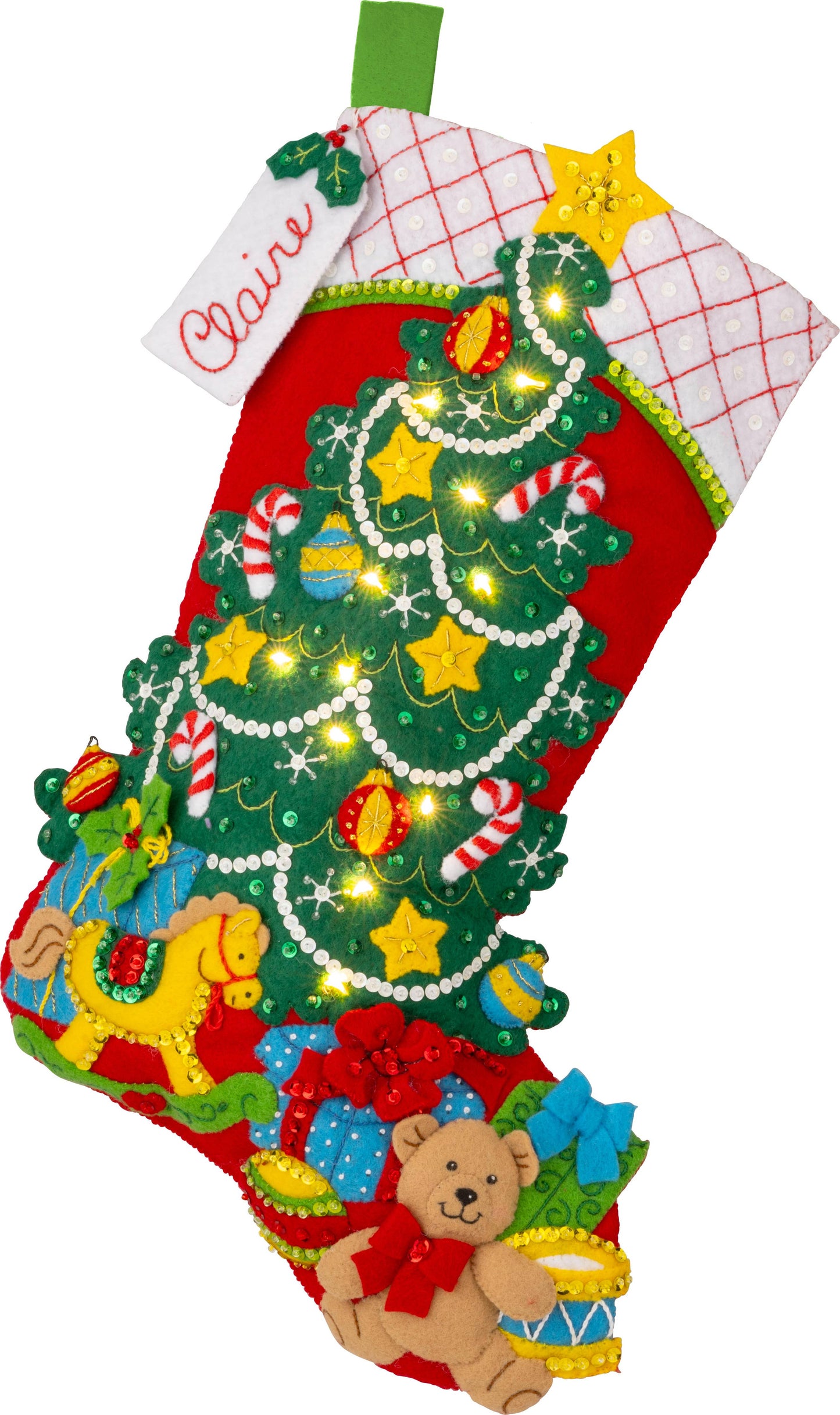 Bucilla ® Seasonal Felt Stocking Kit Christmas Tree Surprise
