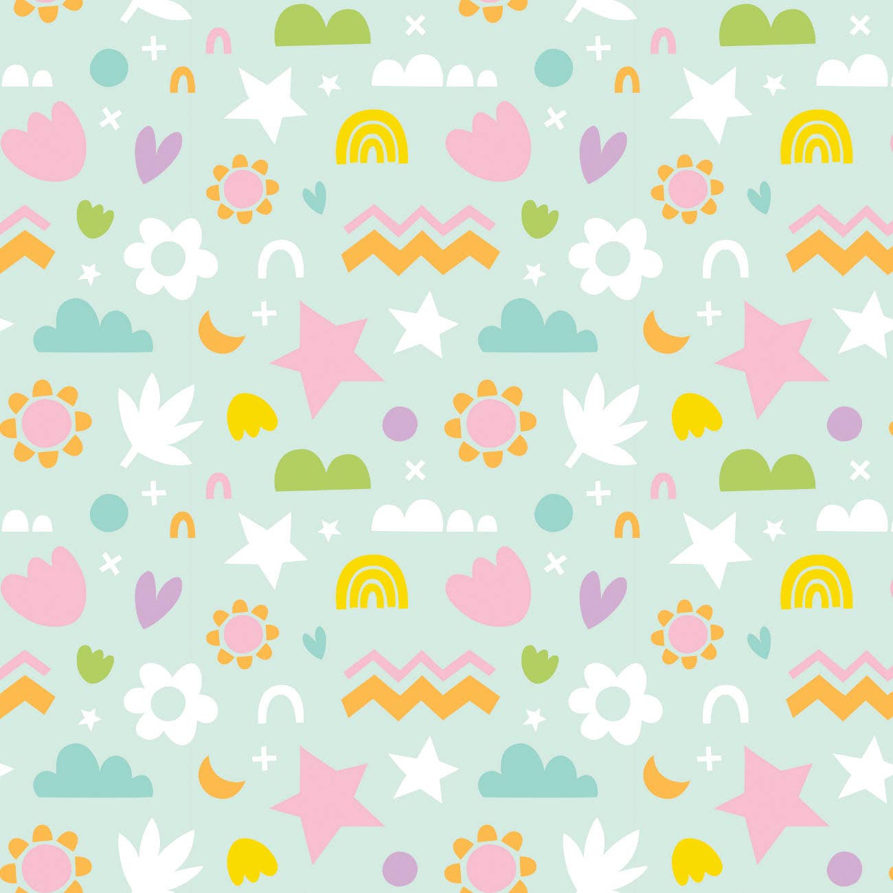 Happy Shapes Flannel