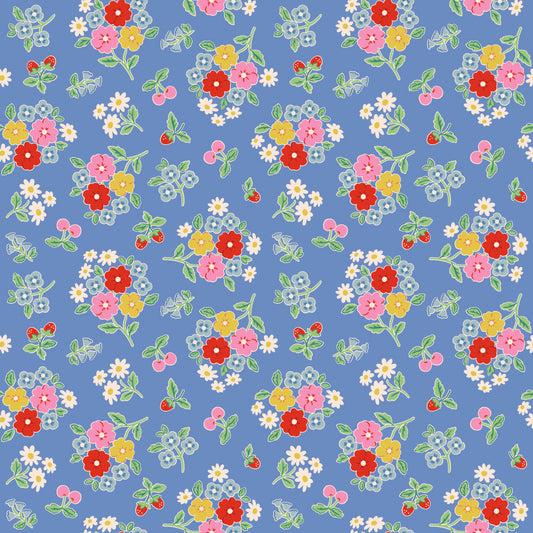 Bluebells and Buttercups Periwinkle - Bluebells and Buttercups by Poppie Cotton