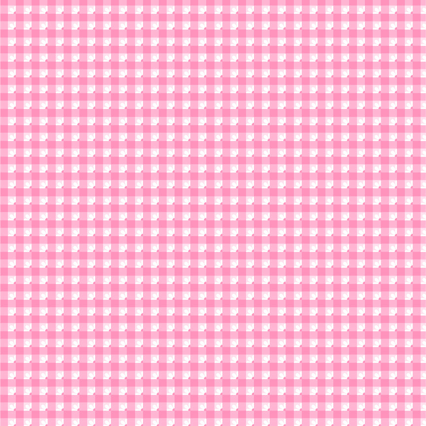 Smitten Chicken Check A Roo Pink by Poppy Cotton