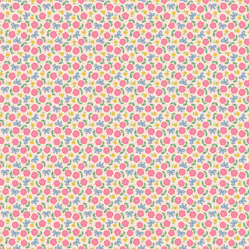 Hey Darlin Bright Pink - Bluebells and Buttercups by Poppie Cotton