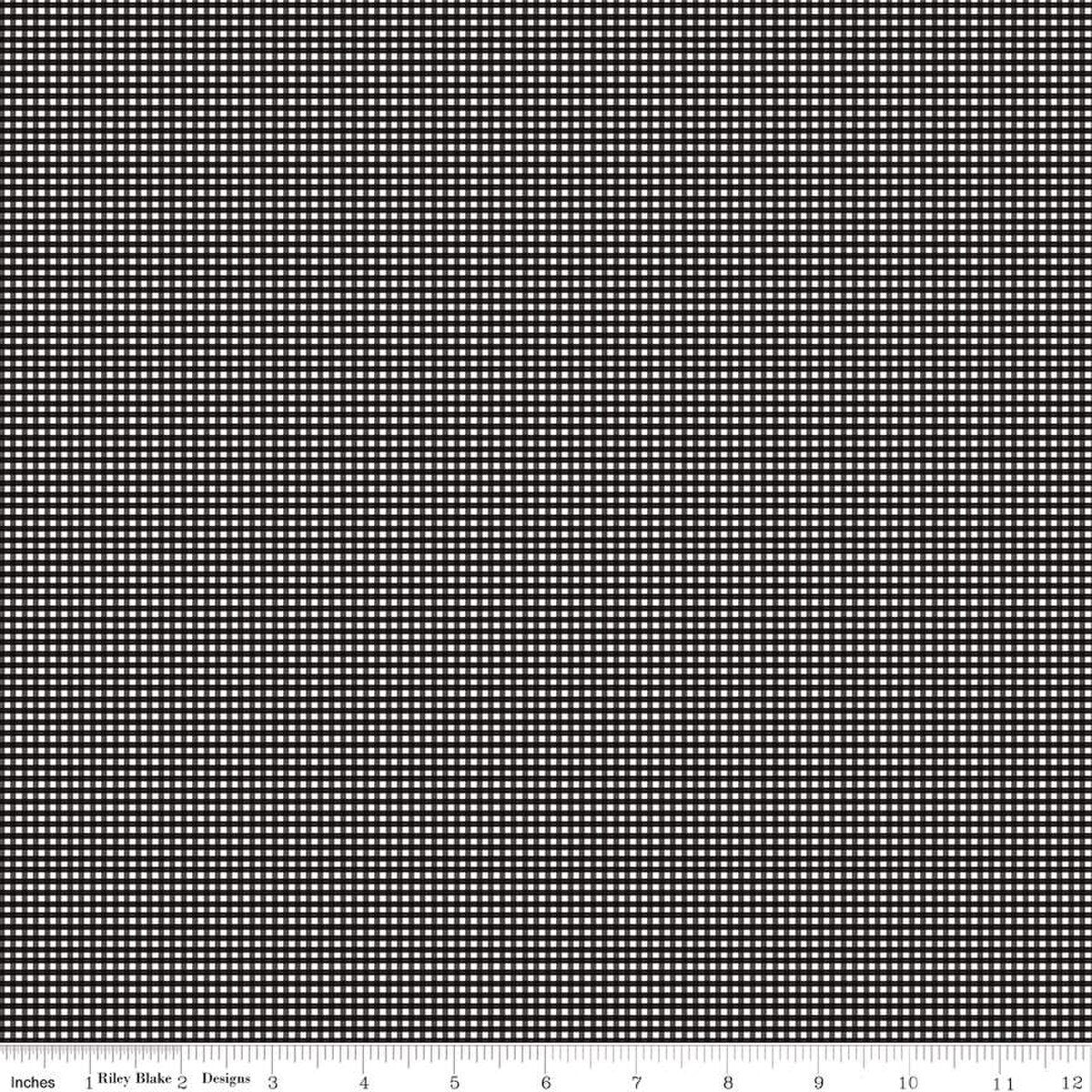 Micro Gingham Black