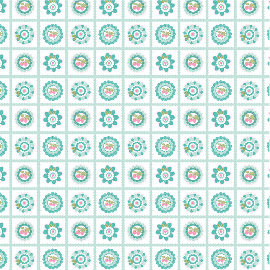 Smitten Chicken Petits Fours Aqua by Poppy Cotton