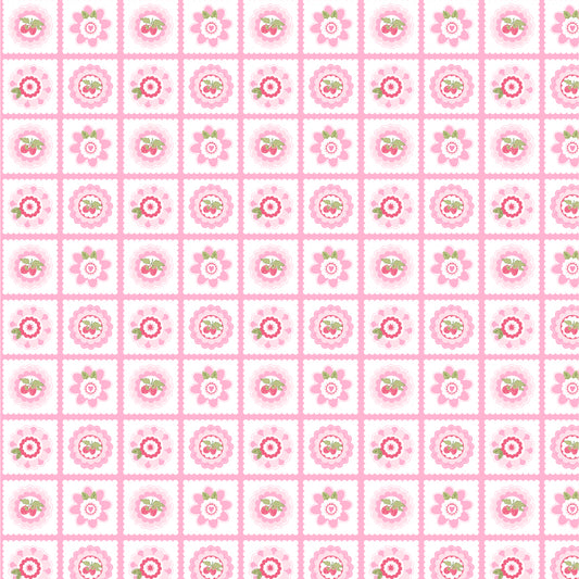 Smitten Chicken Petits Fours Pink by Poppy Cotton