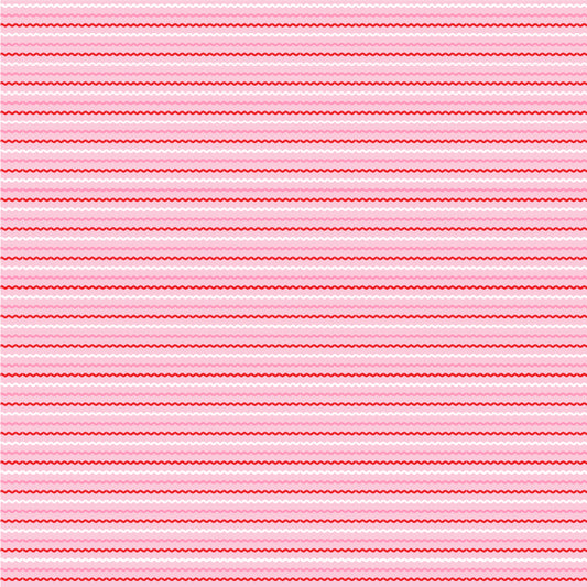 Smitten Chicken Ric Rac Pink by Poppy Cotton
