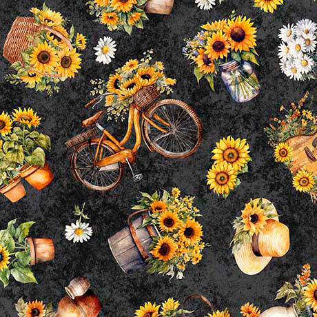 SUNFLOWER SERENADE SUNFLOWERS & BIKES