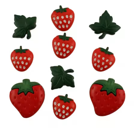 Strawberry Fields Button Bag