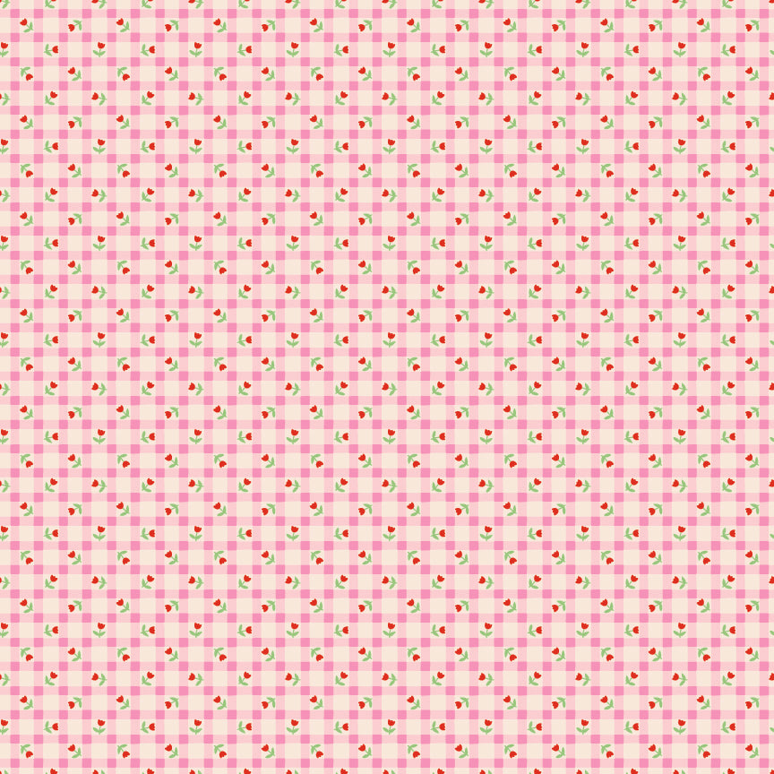 Tulip Kisses Pink - Bluebells and Buttercups by Poppie Cotton
