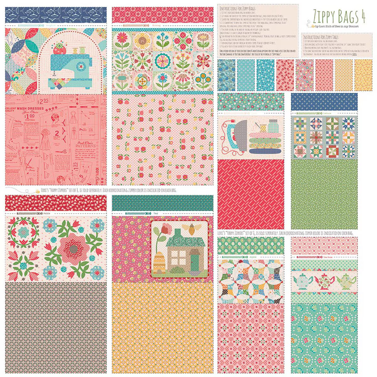 Home Decor Zippy Bags 4 Panel