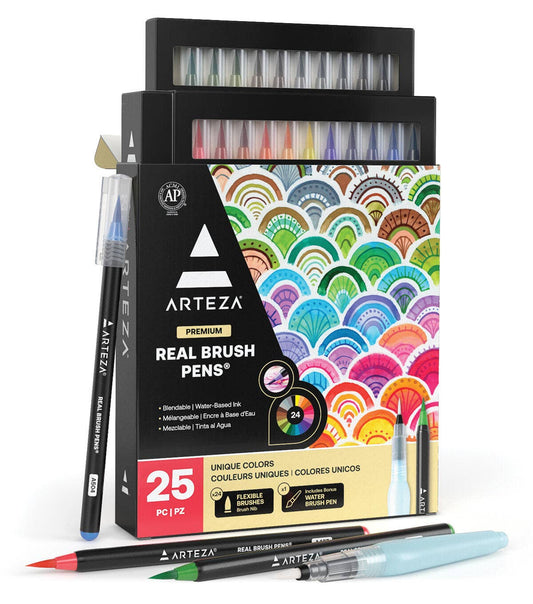 Arteza® Real Brush Pens® Set, 25 pc.