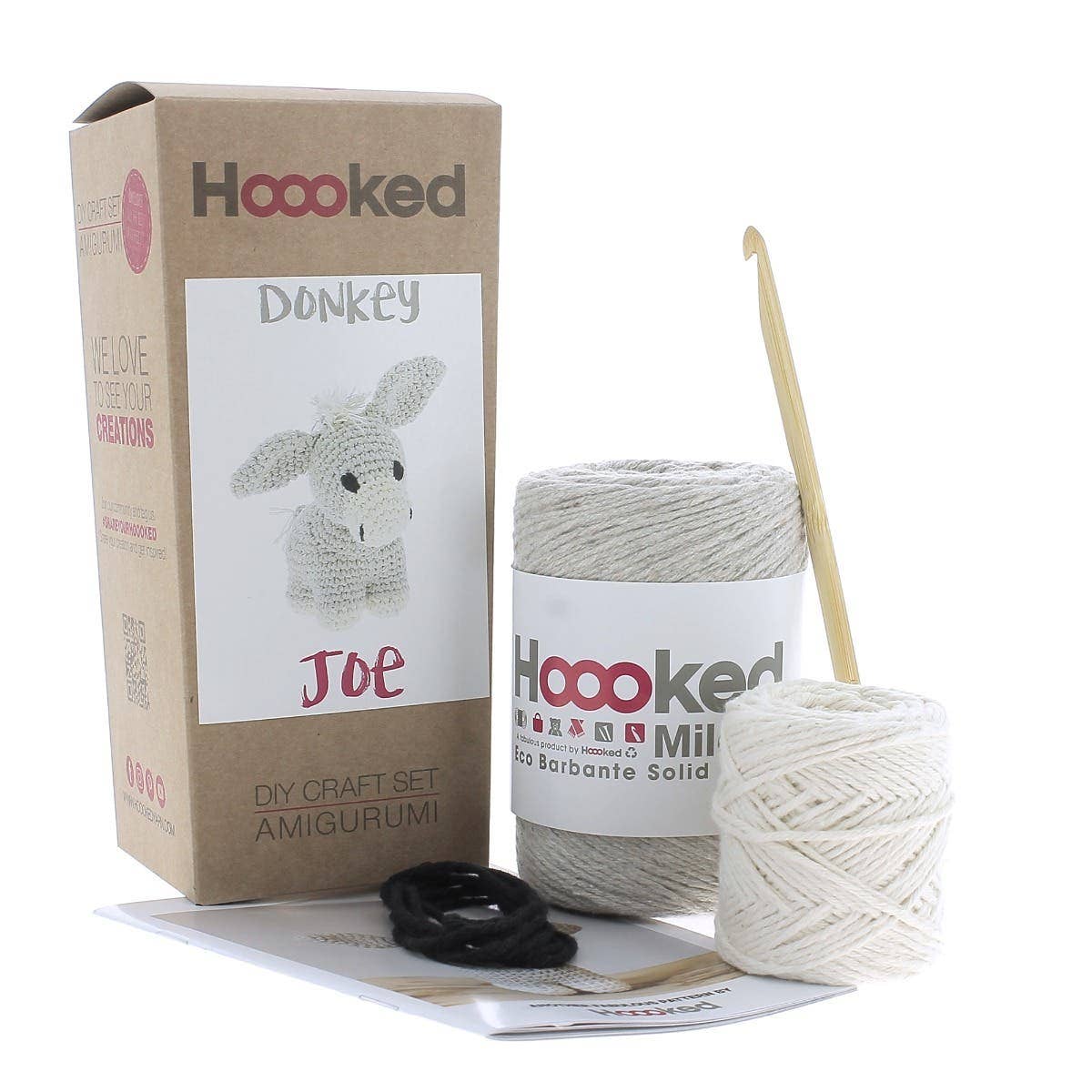 DIY Crochet kit Donkey Joe Eco Barbante Biscuit