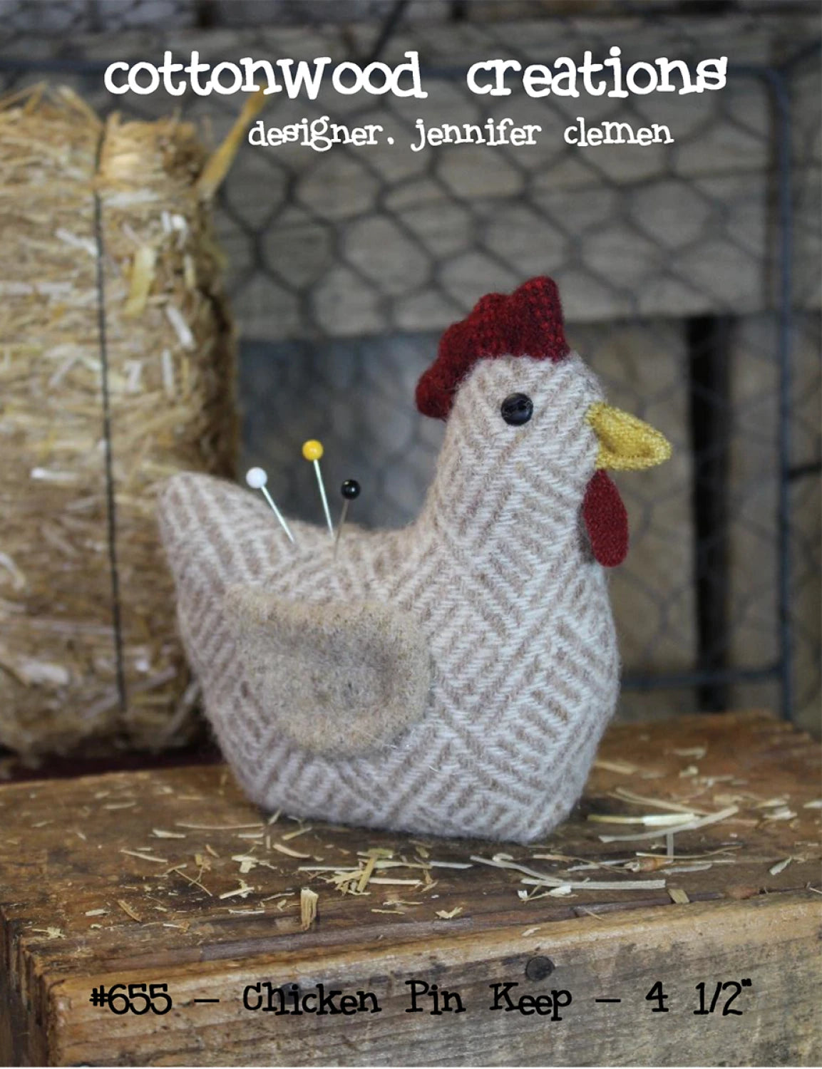 Chicken Pin Keep Pin Cushion Pattern