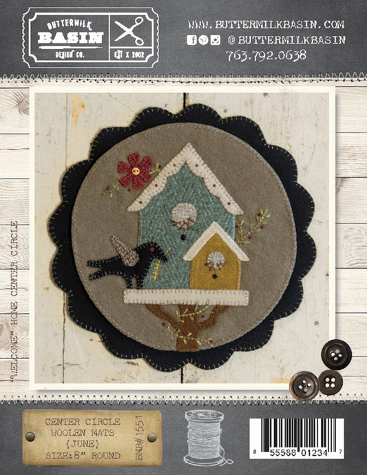 Center Circle Woolen Mats June Pattern