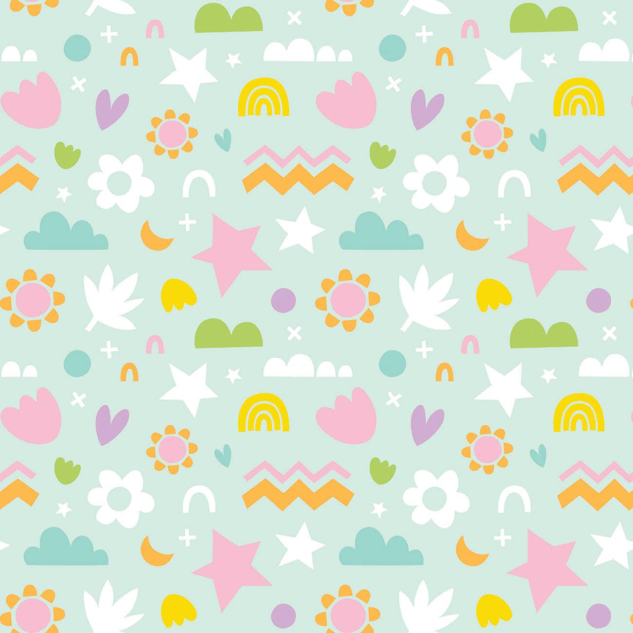 Happy Shapes Flannel