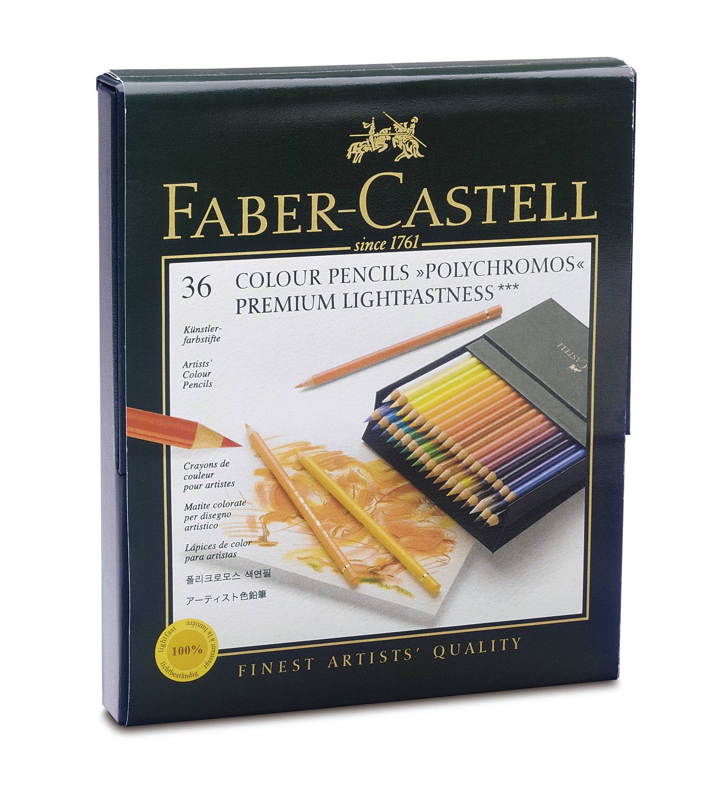 Polychromos Artists' Color Pencils, Gift Box of 36